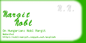 margit nobl business card